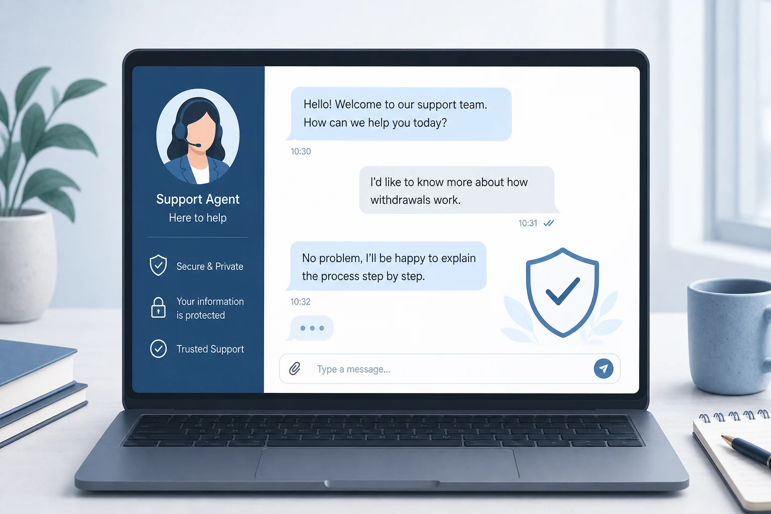 Live chat support review during UK evening hours